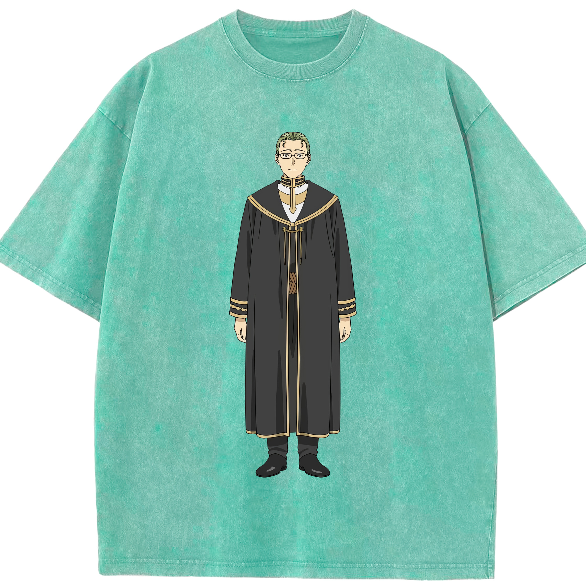 （画像用） 葬送のフリーレン Frieren 綿100% ヴィンテージ風 半袖Tシャツ（フロントプリント）